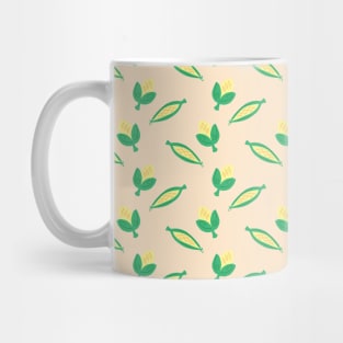 Light Yellow Corn Pattern Mug